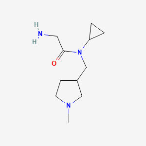 molecular formula C11H21N3O B7930104 2-Amino-N-cyclopropyl-N-((1-methylpyrrolidin-3-yl)methyl)acetamide 
