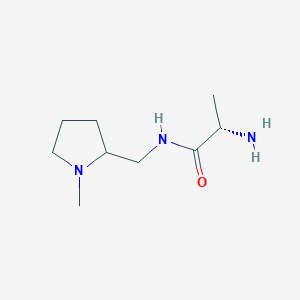 molecular formula C9H19N3O B7930119 (S)-2-Amino-N-(1-methyl-pyrrolidin-2-ylmethyl)-propionamide 