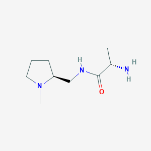 molecular formula C9H19N3O B7930126 (S)-2-Amino-N-((S)-1-methyl-pyrrolidin-2-ylmethyl)-propionamide 