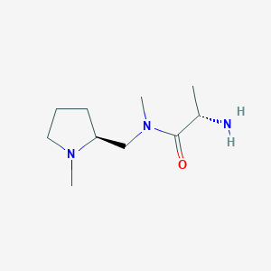molecular formula C10H21N3O B7930146 (S)-2-Amino-N-methyl-N-((S)-1-methyl-pyrrolidin-2-ylmethyl)-propionamide 