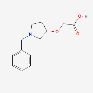 molecular formula C13H17NO3 B7930358 ((S)-1-Benzyl-pyrrolidin-3-yloxy)-acetic acid 