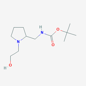 molecular formula C12H24N2O3 B7930371 [1-(2-Hydroxy-ethyl)-pyrrolidin-2-ylmethyl]-carbamic acid tert-butyl ester 