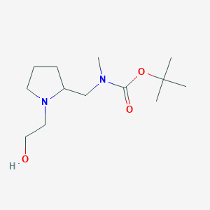 molecular formula C13H26N2O3 B7930397 [1-(2-Hydroxy-ethyl)-pyrrolidin-2-ylmethyl]-methyl-carbamic acid tert-butyl ester 