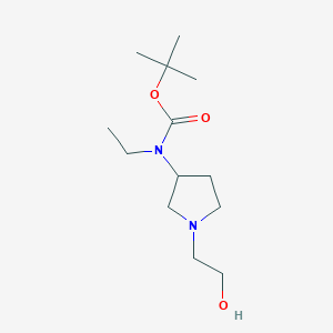 molecular formula C13H26N2O3 B7930425 Ethyl-[1-(2-hydroxy-ethyl)-pyrrolidin-3-yl]-carbamic acid tert-butyl ester 