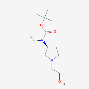 molecular formula C13H26N2O3 B7930431 Ethyl-[(S)-1-(2-hydroxy-ethyl)-pyrrolidin-3-yl]-carbamic acid tert-butyl ester 