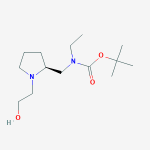 molecular formula C14H28N2O3 B7930443 Ethyl-[(S)-1-(2-hydroxy-ethyl)-pyrrolidin-2-ylmethyl]-carbamic acid tert-butyl ester 