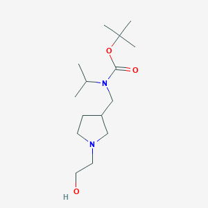 molecular formula C15H30N2O3 B7930465 [1-(2-Hydroxy-ethyl)-pyrrolidin-3-ylmethyl]-isopropyl-carbamic acid tert-butyl ester 