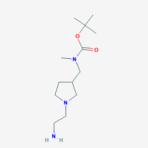 molecular formula C13H27N3O2 B7930524 [1-(2-Amino-ethyl)-pyrrolidin-3-ylmethyl]-methyl-carbamic acid tert-butyl ester 