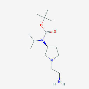 molecular formula C14H29N3O2 B7930539 [(S)-1-(2-Amino-ethyl)-pyrrolidin-3-yl]-isopropyl-carbamic acid tert-butyl ester 
