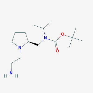 molecular formula C15H31N3O2 B7930550 [(S)-1-(2-Amino-ethyl)-pyrrolidin-2-ylmethyl]-isopropyl-carbamic acid tert-butyl ester 
