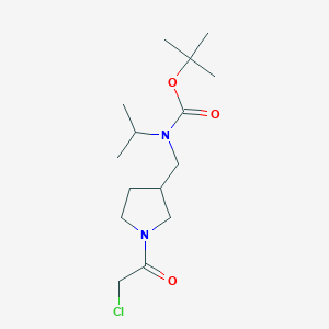 molecular formula C15H27ClN2O3 B7930623 [1-(2-Chloro-acetyl)-pyrrolidin-3-ylmethyl]-isopropyl-carbamic acid tert-butyl ester 