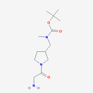 molecular formula C13H25N3O3 B7930662 [1-(2-Amino-acetyl)-pyrrolidin-3-ylmethyl]-methyl-carbamic acid tert-butyl ester 