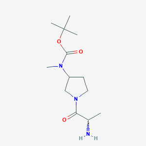 molecular formula C13H25N3O3 B7930765 [1-((S)-2-Amino-propionyl)-pyrrolidin-3-yl]-methyl-carbamic acid tert-butyl ester 
