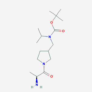 molecular formula C16H31N3O3 B7930823 [1-((S)-2-Amino-propionyl)-pyrrolidin-3-ylmethyl]-isopropyl-carbamic acid tert-butyl ester 