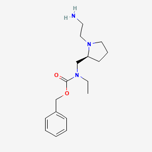 molecular formula C17H27N3O2 B7930938 [(S)-1-(2-Amino-ethyl)-pyrrolidin-2-ylmethyl]-ethyl-carbamic acid benzyl ester 