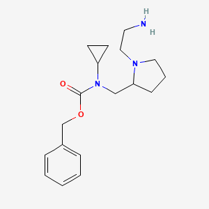 [1-(2-Amino-ethyl)-pyrrolidin-2-ylmethyl]-cyclopropyl-carbamic acid benzyl ester