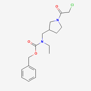 molecular formula C17H23ClN2O3 B7930968 [1-(2-Chloro-acetyl)-pyrrolidin-3-ylmethyl]-ethyl-carbamic acid benzyl ester 