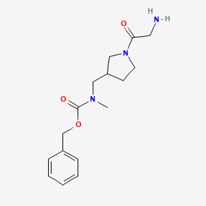 molecular formula C16H23N3O3 B7930999 [1-(2-Amino-acetyl)-pyrrolidin-3-ylmethyl]-methyl-carbamic acid benzyl ester 