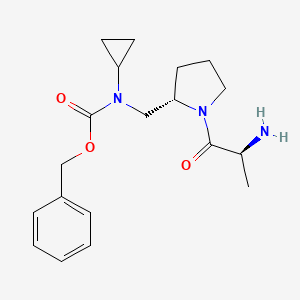 [(S)-1-((S)-2-Amino-propionyl)-pyrrolidin-2-ylmethyl]-cyclopropyl-carbamic acid benzyl ester