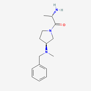 molecular formula C15H23N3O B7931068 (S)-2-Amino-1-[(S)-3-(benzyl-methyl-amino)-pyrrolidin-1-yl]-propan-1-one 
