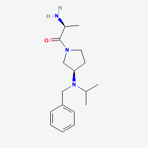 molecular formula C17H27N3O B7931091 (S)-2-Amino-1-((R)-3-(benzyl(isopropyl)amino)pyrrolidin-1-yl)propan-1-one 