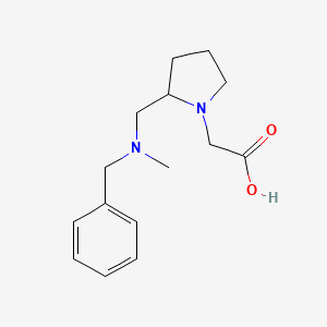 molecular formula C15H22N2O2 B7931111 {2-[(Benzyl-methyl-amino)-methyl]-pyrrolidin-1-yl}-acetic acid 