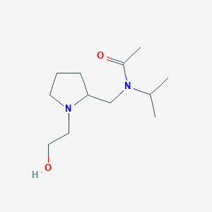 molecular formula C12H24N2O2 B7931127 N-[1-(2-Hydroxy-ethyl)-pyrrolidin-2-ylmethyl]-N-isopropyl-acetamide 