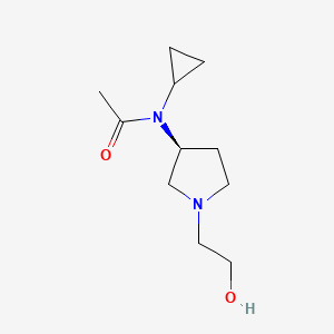 molecular formula C11H20N2O2 B7931137 N-Cyclopropyl-N-[(S)-1-(2-hydroxy-ethyl)-pyrrolidin-3-yl]-acetamide 