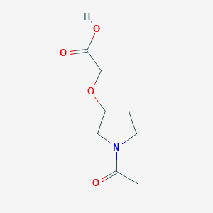 molecular formula C8H13NO4 B7931154 (1-Acetyl-pyrrolidin-3-yloxy)-acetic acid 