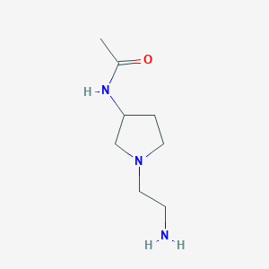 molecular formula C8H17N3O B7931156 N-[1-(2-Amino-ethyl)-pyrrolidin-3-yl]-acetamide 