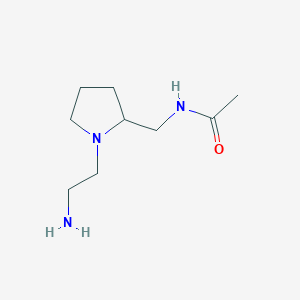 molecular formula C9H19N3O B7931170 N-[1-(2-Amino-ethyl)-pyrrolidin-2-ylmethyl]-acetamide 