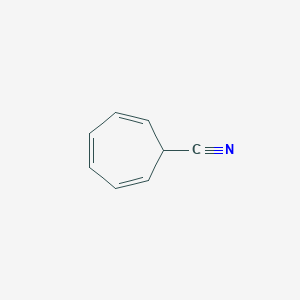 B079312 2,4,6-Cycloheptatriene-1-carbonitrile CAS No. 13612-59-4