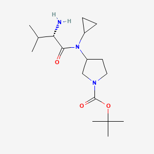 3-[((S)-2-Amino-3-methyl-butyryl)-cyclopropyl-amino]-pyrrolidine-1-carboxylic acid tert-butyl ester