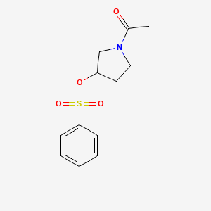 molecular formula C13H17NO4S B7931377 Toluene-4-sulfonic acid 1-acetyl-pyrrolidin-3-yl ester 