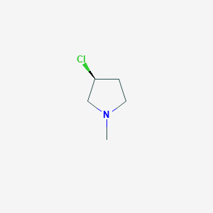 molecular formula C5H10ClN B7931385 (S)-3-Chloro-1-methylpyrrolidine 