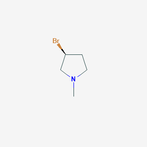 molecular formula C5H10BrN B7931392 (S)-3-Bromo-1-methyl-pyrrolidine 