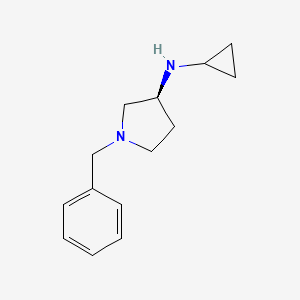 molecular formula C14H20N2 B7931427 (S)-1-Benzyl-N-cyclopropylpyrrolidin-3-amine 