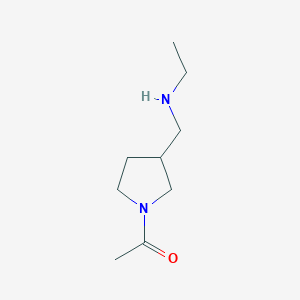 molecular formula C9H18N2O B7931459 1-(3-Ethylaminomethyl-pyrrolidin-1-yl)-ethanone 
