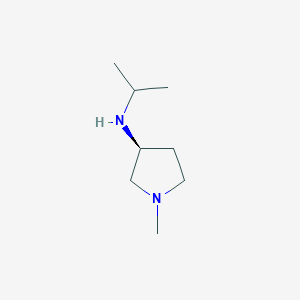molecular formula C8H18N2 B7931503 Isopropyl-((S)-1-methyl-pyrrolidin-3-yl)-amine 