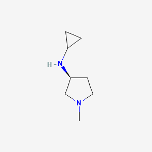 molecular formula C8H16N2 B7931517 Cyclopropyl-((S)-1-methyl-pyrrolidin-3-yl)-amine 