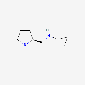 molecular formula C9H18N2 B7931525 Cyclopropyl-((S)-1-methyl-pyrrolidin-2-ylmethyl)-amine 