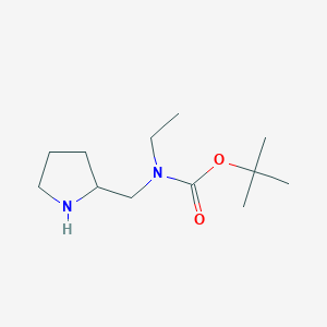 molecular formula C12H24N2O2 B7931530 Ethyl-pyrrolidin-2-ylmethyl-carbamic acid tert-butyl ester 