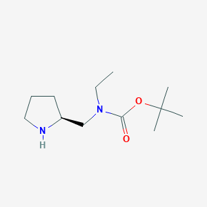 molecular formula C12H24N2O2 B7931538 Ethyl-(S)-1-pyrrolidin-2-ylmethyl-carbamic acid tert-butyl ester 