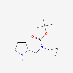 molecular formula C13H24N2O2 B7931576 Cyclopropyl-pyrrolidin-2-ylmethyl-carbamic acid tert-butyl ester 
