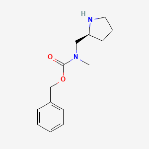 molecular formula C14H20N2O2 B7931578 Methyl-(S)-1-pyrrolidin-2-ylmethyl-carbamic acid benzyl ester 