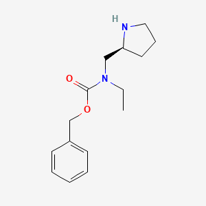 molecular formula C15H22N2O2 B7931592 Ethyl-(S)-1-pyrrolidin-2-ylmethyl-carbamic acid benzyl ester 