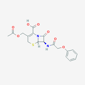 B079316 (6R,7R)-3-(Acetyloxymethyl)-8-oxo-7-[(2-phenoxyacetyl)amino]-5-thia-1-azabicyclo[4.2.0]oct-2-ene-2-carboxylic acid CAS No. 10390-44-0
