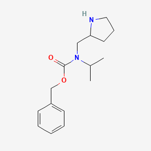 molecular formula C16H24N2O2 B7931606 Isopropyl-pyrrolidin-2-ylmethyl-carbamic acid benzyl ester 