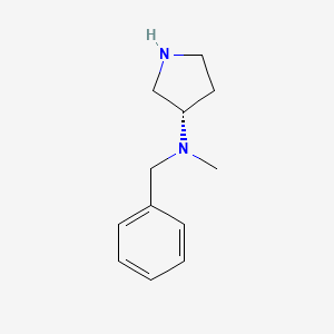 molecular formula C12H18N2 B7931653 Benzyl-methyl-(S)-pyrrolidin-3-yl-amine 