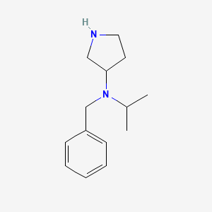 molecular formula C14H22N2 B7931672 Benzyl-isopropyl-pyrrolidin-3-yl-amine 
